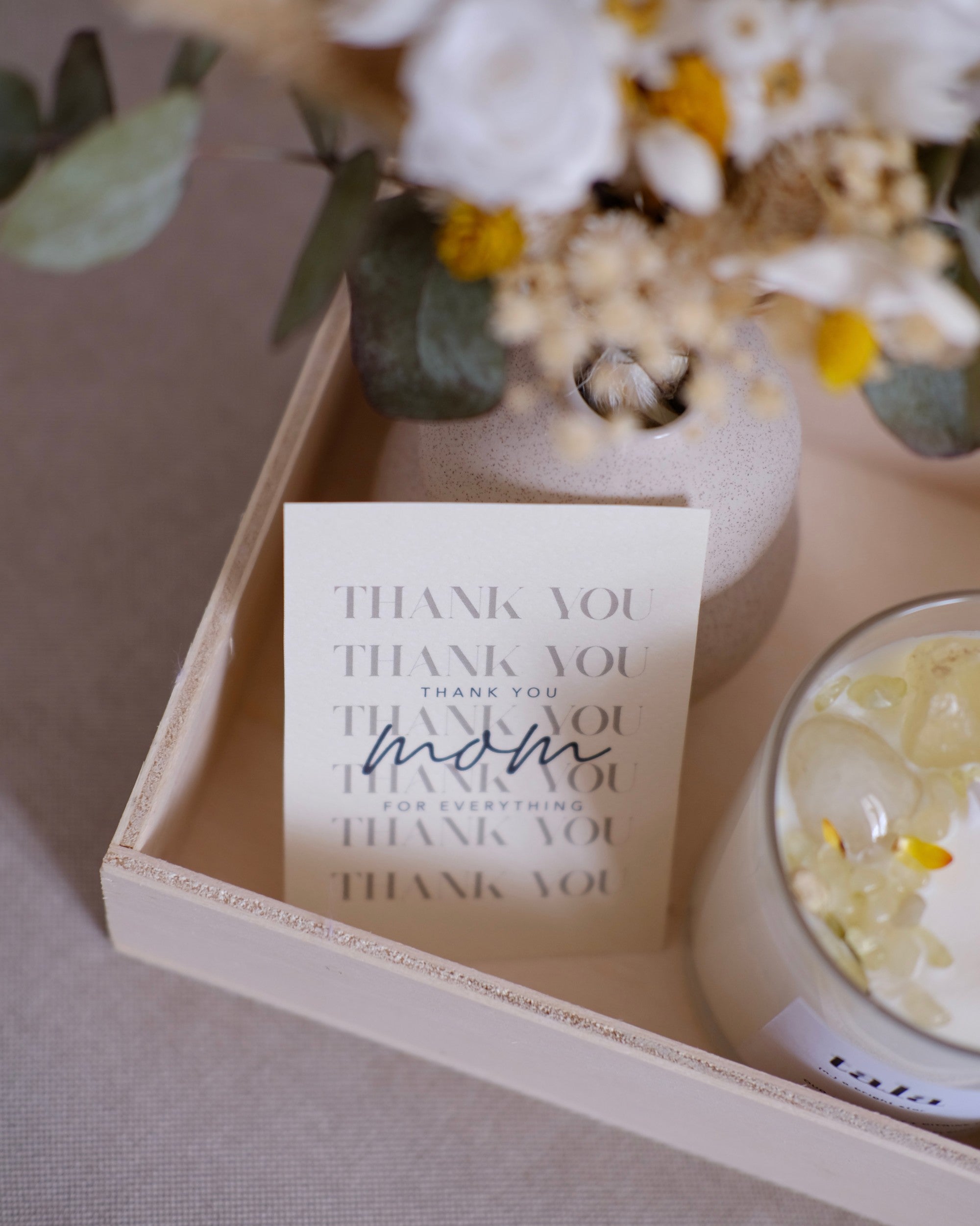 Set vaso di fiori e candela